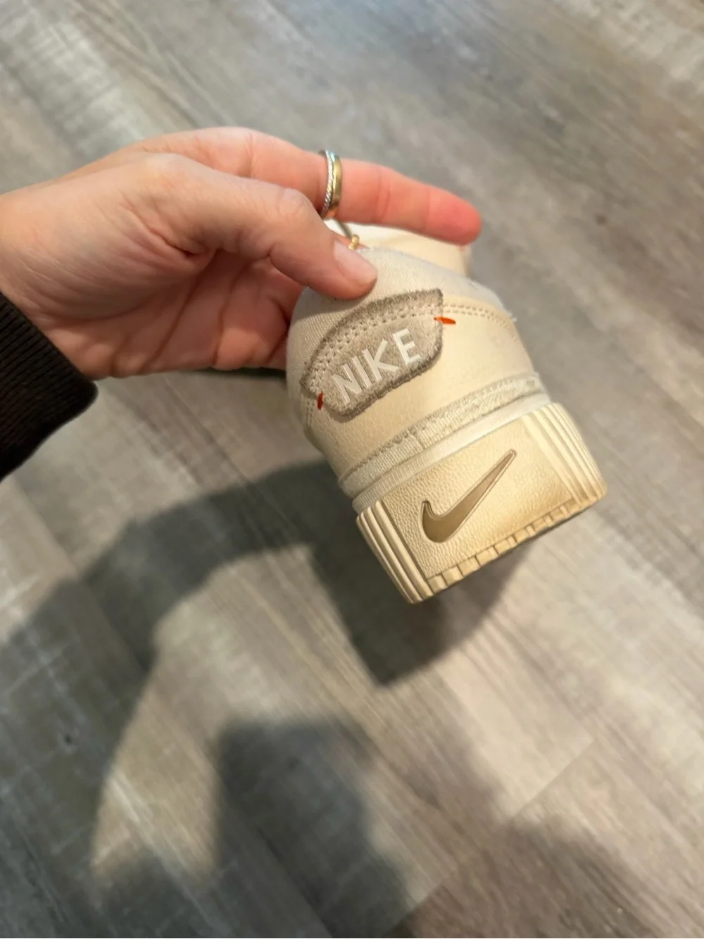 Nike Women’s Court Legacy Lift Beige Platform Sneaker